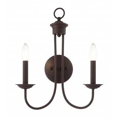 Livex Lighting Bronze Sconce, 2 Light 42682-07