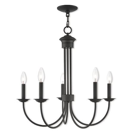 Livex Lighting Estate 5 Light Bronze Chandelier 42685-07