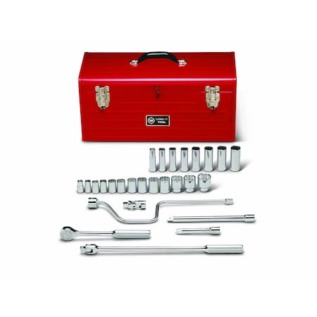 Wright Tool Set 1/2" Dr 27 Pc 12 Pt Std/Deep Skts 427