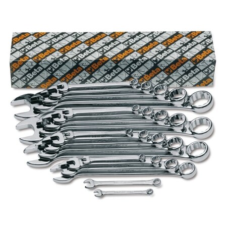 Beta Combination Wrench Set, Bright, 21 pcs. 000420653