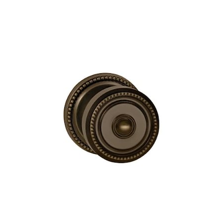 Omnia Knob 2-5/8" Rose Pass 2-3/8" BS T 1-3/4" Doors Shaded Bronze 430 430/00B.PA4