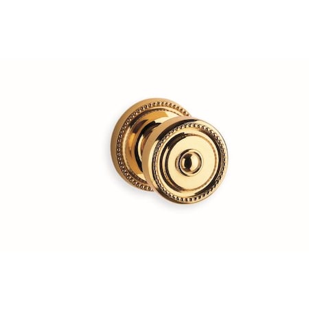 Omnia Knob with 2-5/8" Rose Single Dummy Concealed Screws Bright Brass 430 430/00B.SD1