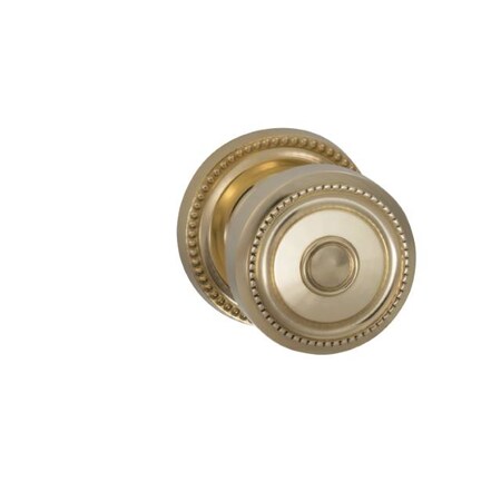 Omnia Knob with 2-5/8" Rose Dummy Pair Unlacquered Bright Brass 430 430/00.PD3A