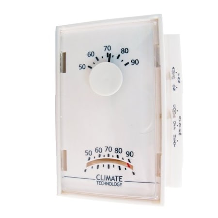 Supco Mechanical Wall Thermostat, Vertical 43005A