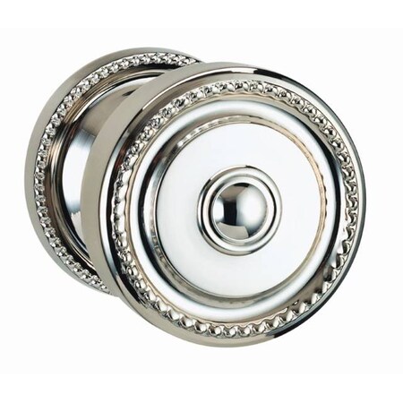 Omnia Knob 1-3/4" Rose Pass 2-3/4" BS T 1-3/8" Doors Bright Chrome 430 430/45A.PA2