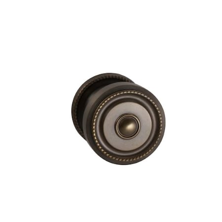 Omnia Knob 2-3/16" Rose Pass 234BS T 1-3/8" Doors ULQ Antique Bronze 430 430/55A.PA5A