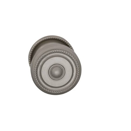Omnia Knob with 2-3/16" Rose Single Dummy Satin Nickel 430 430/55.SD15