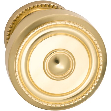 Omnia Knob 1-3/4" Rose Pass 2-3/8" BS T 1-3/8" Doors Bright Brass 430 430/45.PA1