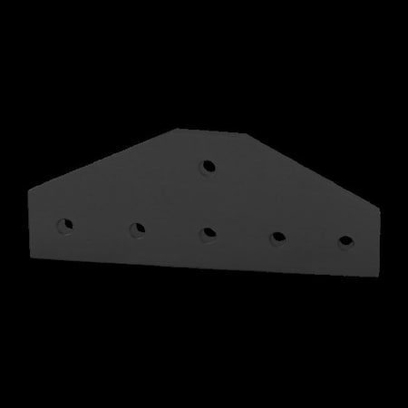 80/20 Black 15 S 6 Hole Tee Joining Plate 4310-BLACK