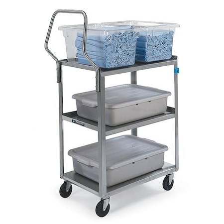 Lakeside Stainless Handler Series 3 Shelf Cart; 300 lb Capacity, 15-1/2"x24" 4311