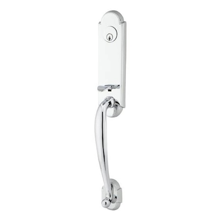 Emtek Bright Chrome Handleset, 4313HERUS26LH 4313HERUS26LH