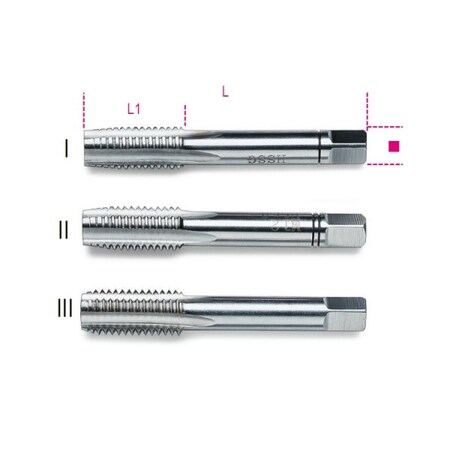 Beta Hand Tap, M6, Coarse Pitch Hss 004310006