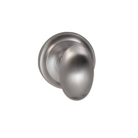 Omnia Knob with 2-5/8" Rose Single Dummy Concealed Screws Satin Chrome 432 432/00B.SD3