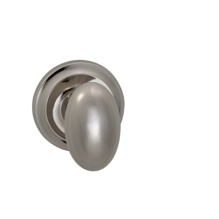 Omnia Knob 2-5/8" Rose Pass 2-3/8" BS T 1-3/8" Doors Bright Nickel 432 432/00.PA14