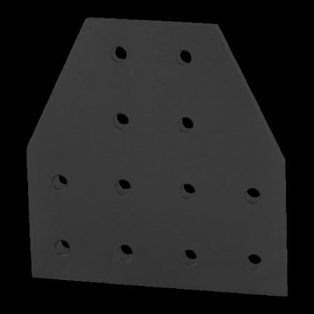 80/20 Black 15 S 12 Hole Tee Joining Plate 4325-BLACK