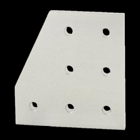 80/20 JoiningPlate, Alum, Silver, 41/2in, 1/4in 4329
