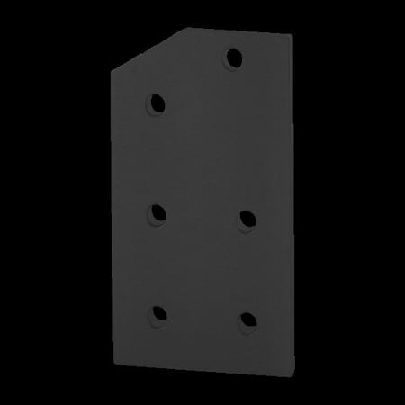 80/20 Angle Joining Plate, 30 Deg 6 Hole 15S 4330-BLACK
