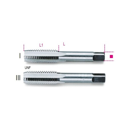 Beta Straight Flute Hand Tap, 4 Flutes, UNF 004330307