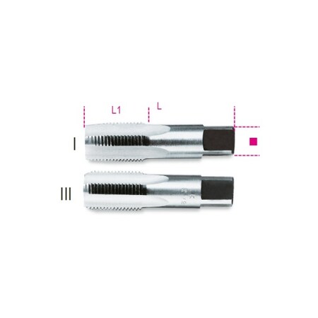 Beta Hand Tap, 1/8", Cylindrical Gas 004330401