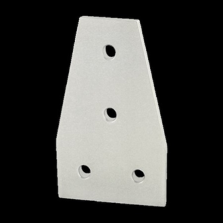 80/20 TeeJoiningPlate, Alum, Silver, 41/2in, 1/4in 4341