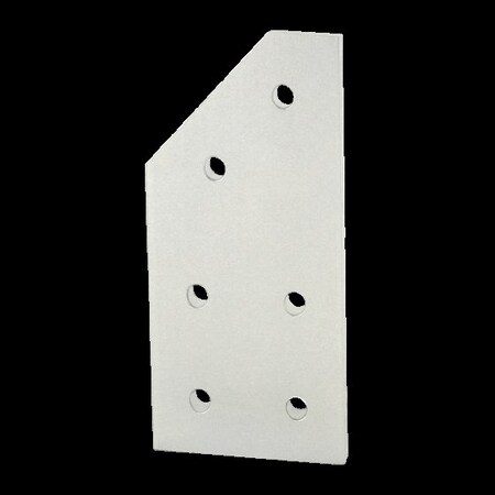 80/20 JoiningPlate, Aluminum, Silver, 6in, 1/4in 4345