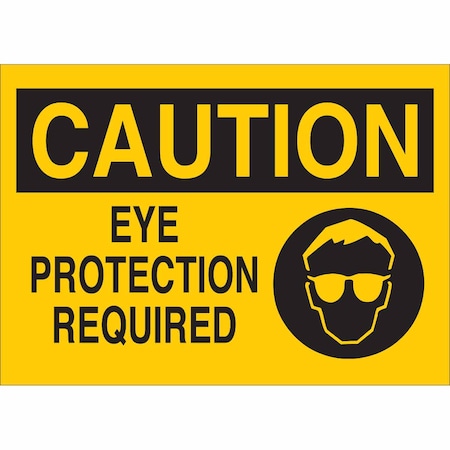 Brady Safety Sign, 10 in Height, 14 in Width, Fiberglass, Rectangle, English 122762