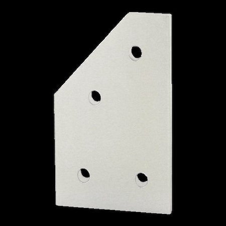 80/20 JoiningPlate, Alum, Silver, 41/2in, 1/4in 4346