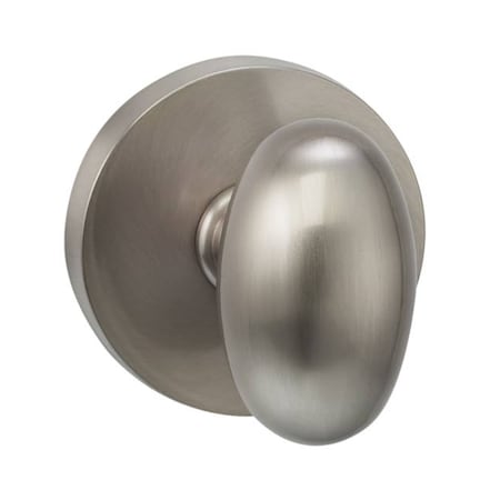 Omnia Knob Modern Rose Passage 2-3/4" Backset, T Strike Satin Nickel 434 434MD/234T.PA15