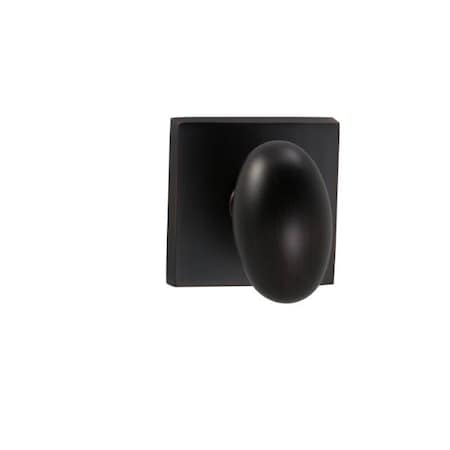 Omnia Knob Square Rose Pass 2-3/4" BS Full Lip Strike Tuscan Bronze 434 434SQ/234F.PATB