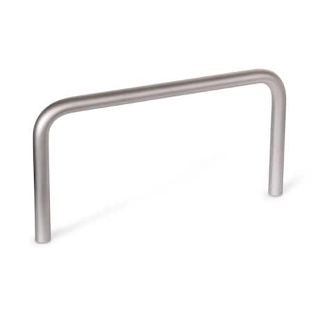 J.W. Winco Pull Handle, Silver, Stainless Steel 435.3-16-300-125-NI