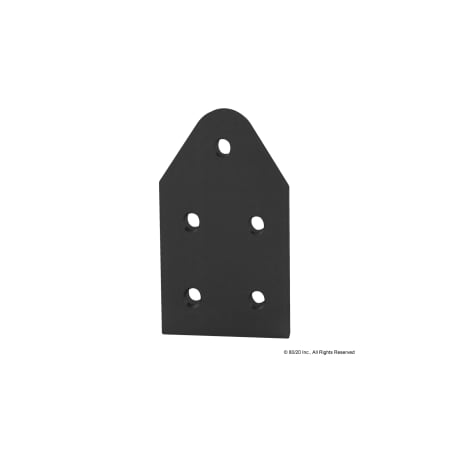 80/20 Black 15 S 5 Hole Pivot Plate 4371-BLACK
