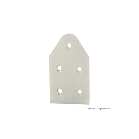 80/20 PivotPlate, Aluminum, Silver, 41/2in, 1/4in 4371