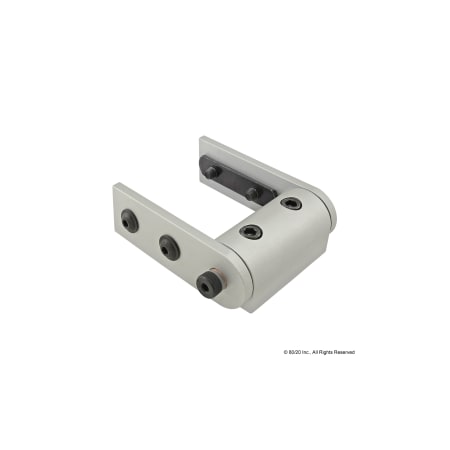 80/20 LivingHinge, Alum, Slvr, 353/64in, 161/64in 4379