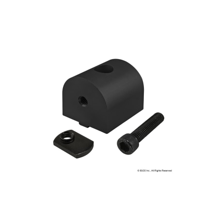 80/20 Black 15 S 90 Degree Living Nub 4384-BLACK