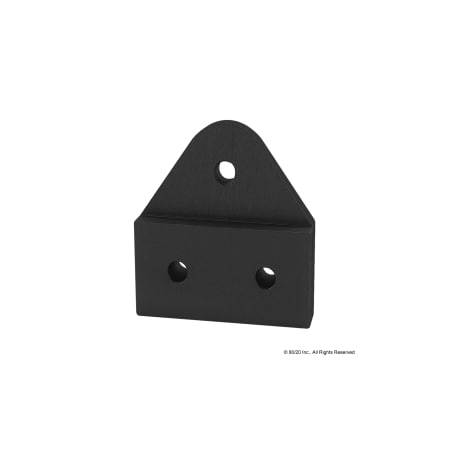 80/20 Black 15 S 3 Hole Pivot Plate 4392-BLACK