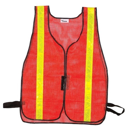 C.H. Hanson Mesh Vest, Reflective Stripe, Orange 55125