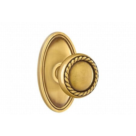 Emtek French Antique Brass Dummy 8520RKUS7 8520RKUS7