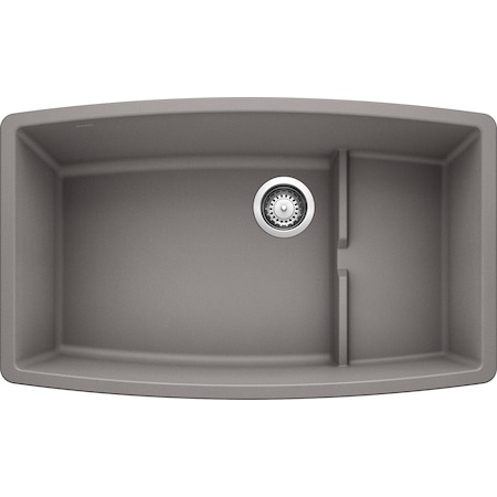 Blanco Performa Silgranit Cascade, Metallic Gray, Undermount Mount, 0 Hole 440067