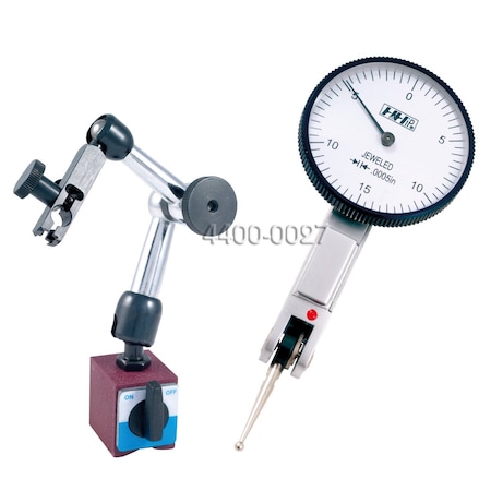 Hhip 0-0.03" Test Indicator & Mini Fine Adjustment Magnetic Base 4400-0027
