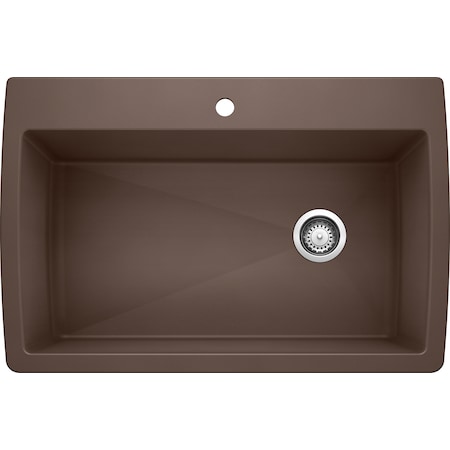 Blanco Diamond Silgranit Super Single Dual Mount Kitchen Sink - Cafe 440192
