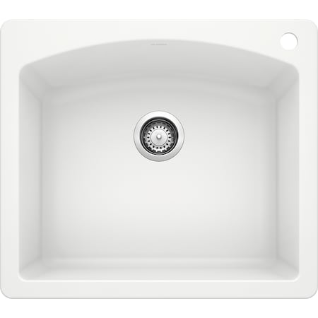 Blanco Diamond Silgranit Dual Mount Kitchen Sink - White 440211