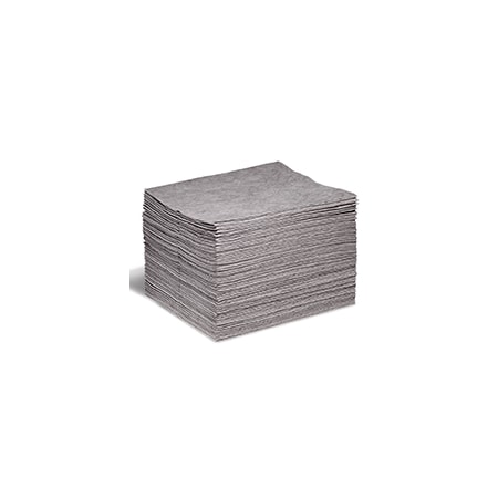 Wyk Sorbent Pad, Universal, 18 in x 15 in, Gray, 100 PK 4406
