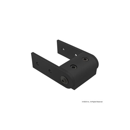 80/20 Black 15 S Rt Angle 3" Universal Pivot 4406-BLACK