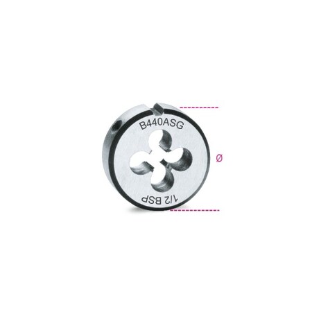 Beta Round Die, Cylindrical, 1/4" 004400256