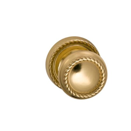 Omnia Knob Privacy 2-3/8" Backset, T Strike, 1-3/8" Doors Bright Brass 441 441/00.PR1