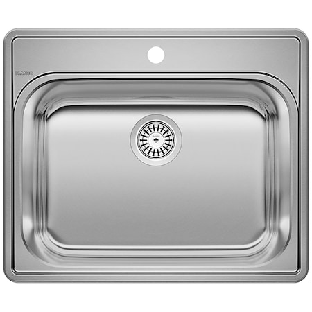 Blanco Essential Laundry Sink, 1 Hole 1, 1, Drop-in, Stainless Steel 441078