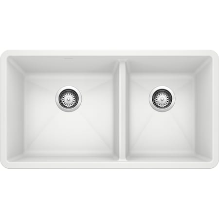 Blanco Precis Bowl Sink 16" 1.75, White, Undermount Mount, 0 Hole 441125