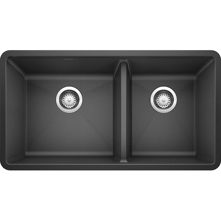 Blanco Precis Bowl Sink 16" 1.75, Anthracite, Undermount Mount, 0 Hole 441128