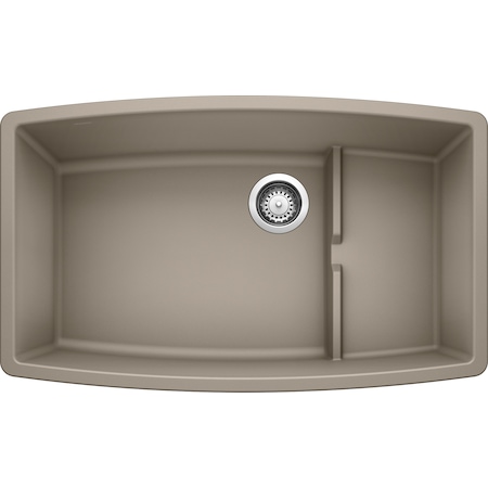 Blanco Performa Cascade Silgranit Undermount Kitchen Sink - Truffle 441291