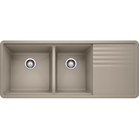 Blanco Sink, Multi-Lvl, 1-3/4 Bowl w/Drnr, Truffle 441292 | Zoro